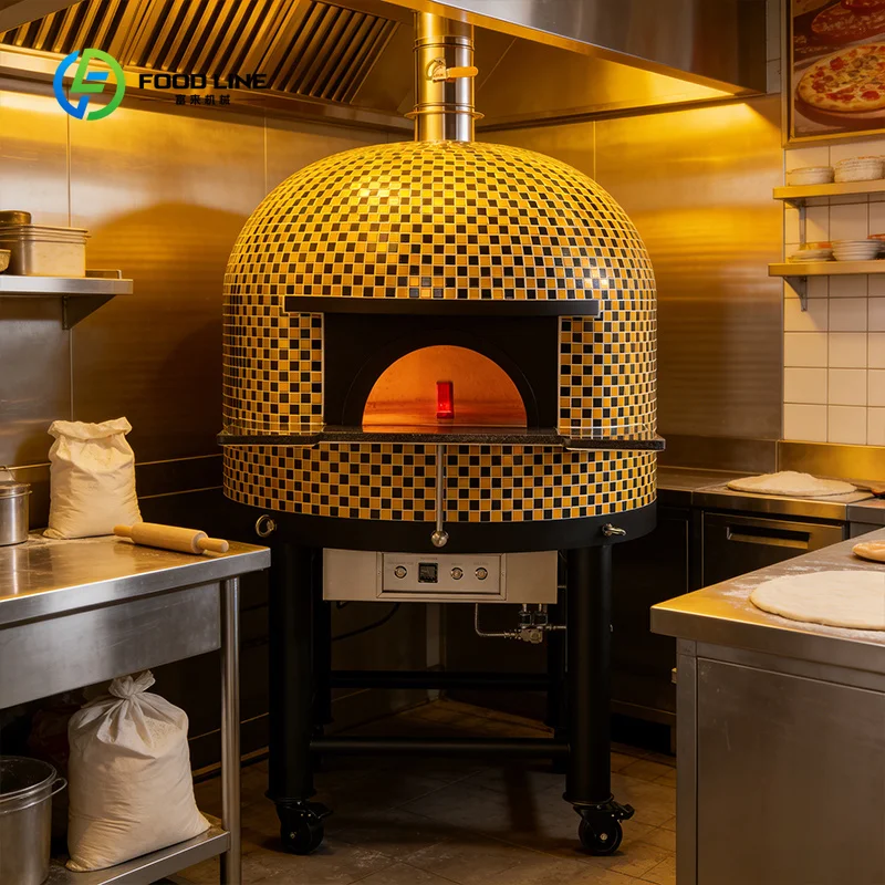 Customized OEM Low Price Gas Fired Pizza Oven Outdoor Pizza Oven 500 Degrees for Pizza and Grilling Meat