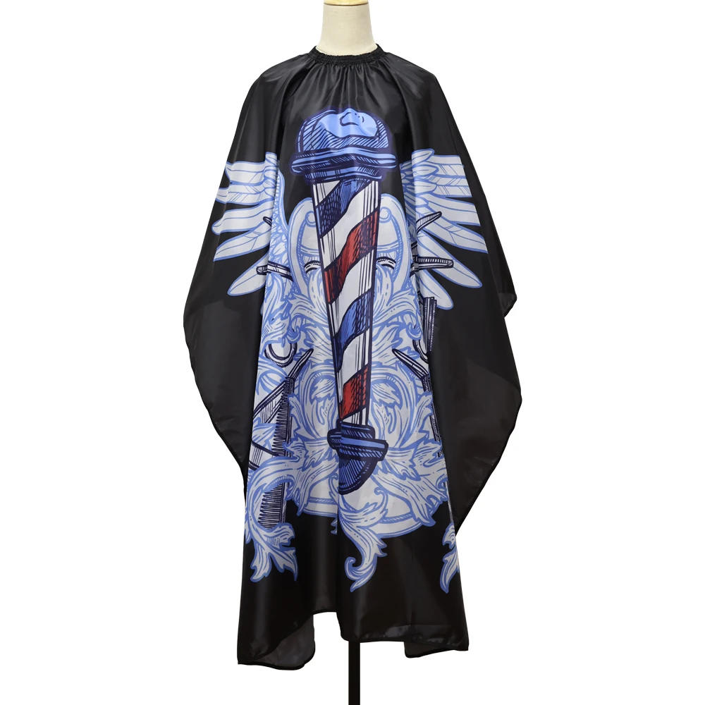 Barber Blue Haircut Cloth Hairdresser Apron Hair Cut Cape Hairdress Gown Hairdressing Coat Barbershop Salon Accessory