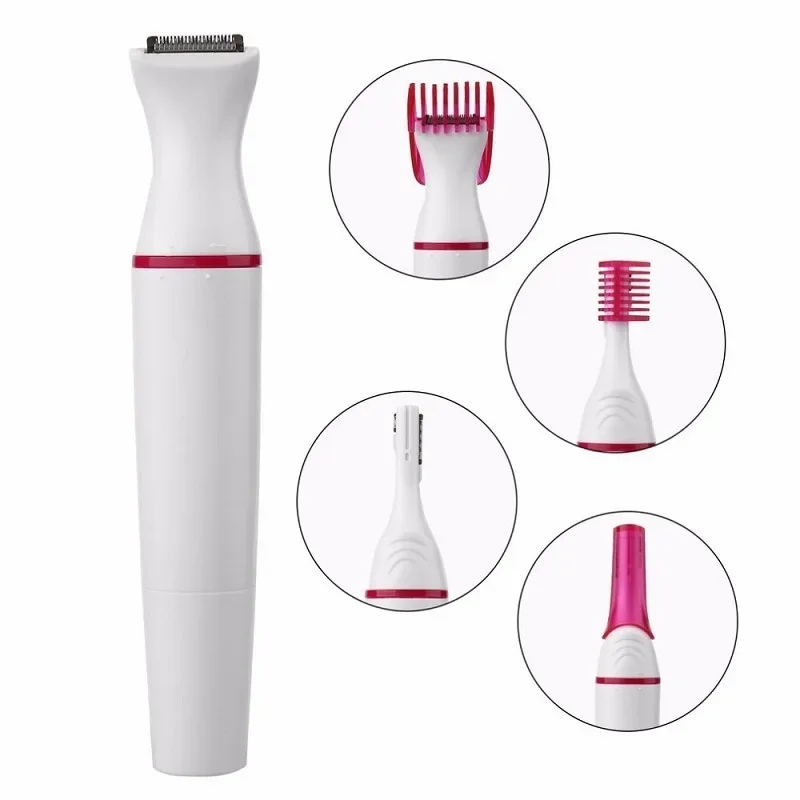 Depilador Elétrico Feminino - Aparador Elétrico USB para Mulheres, Depilador de Lâmina de Aço Inoxidável