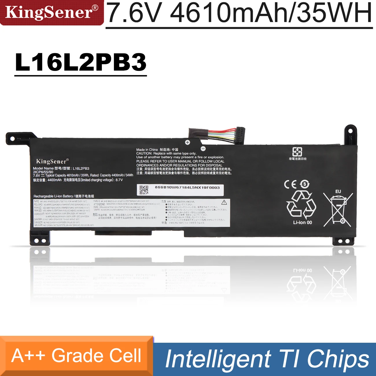 

KingSener L16L2PB3 L19M2PF0 Laptop Battery For Lenovo Ideapad Slim 1-14AST-05 1-11AST-05 1-11ADA05 1-14ADA05 Series 2ICP6/54/90