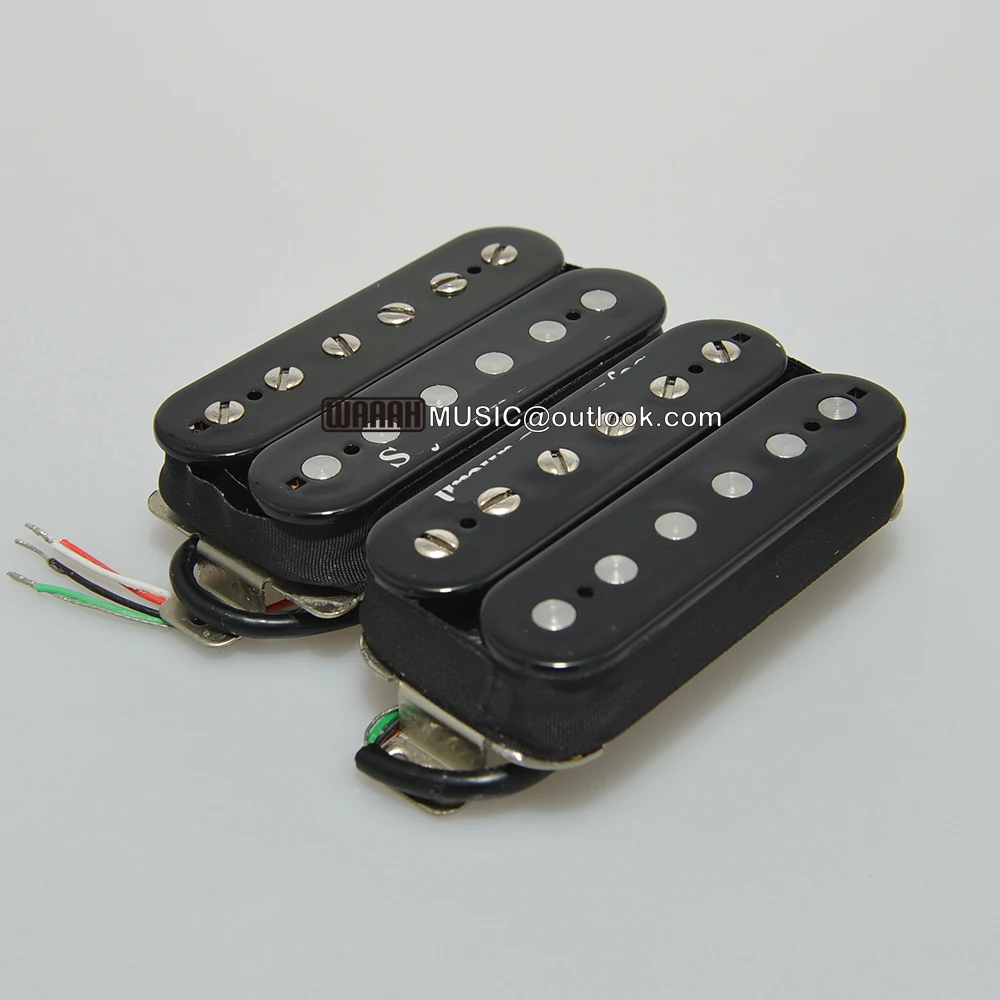 1pcs Waaah Pickup Alnico V Humbucker Pickups Zebra Black Nickel Gold Color A5 HB Pickup Waaah Captadores Logo