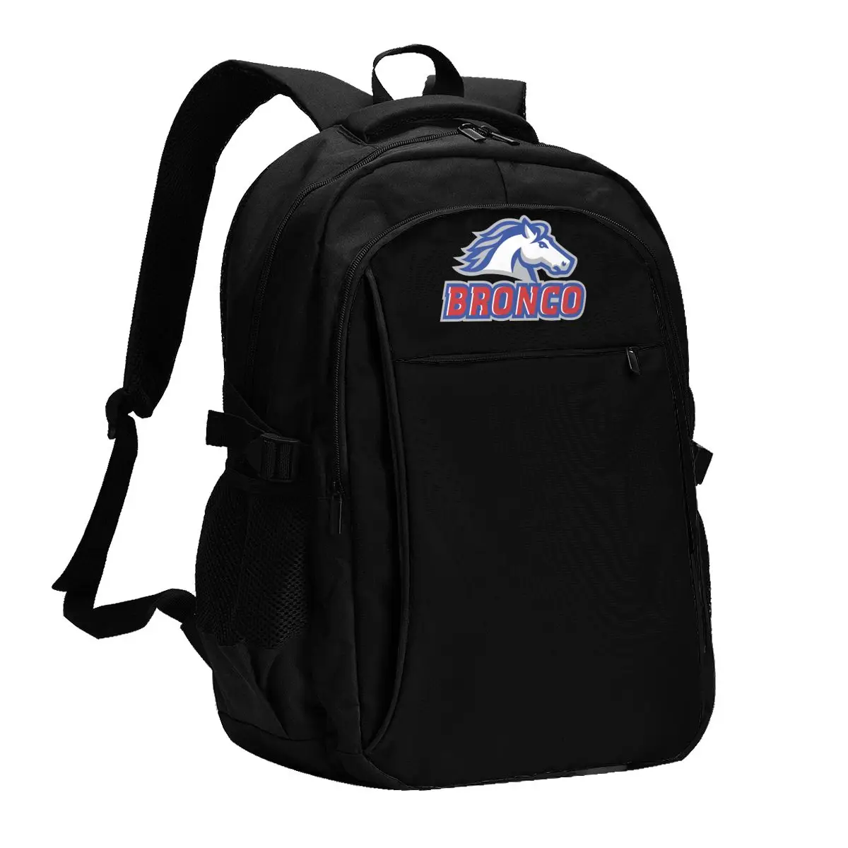 New Bronco Usb Backpacks Fashion Tote Travel Hiking Usb Port Notebook Bags