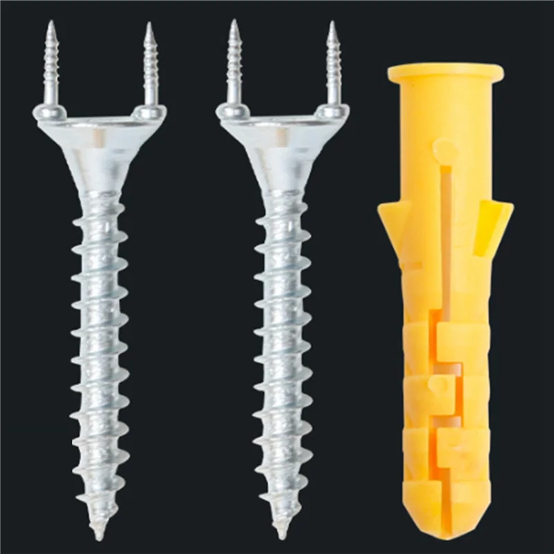 

2025 Hot Style 150PCS Seamless Nails Double-Headed Screw Solid Wood Baseboard Seamless Nails Foot Line Special Nails Security Sc
