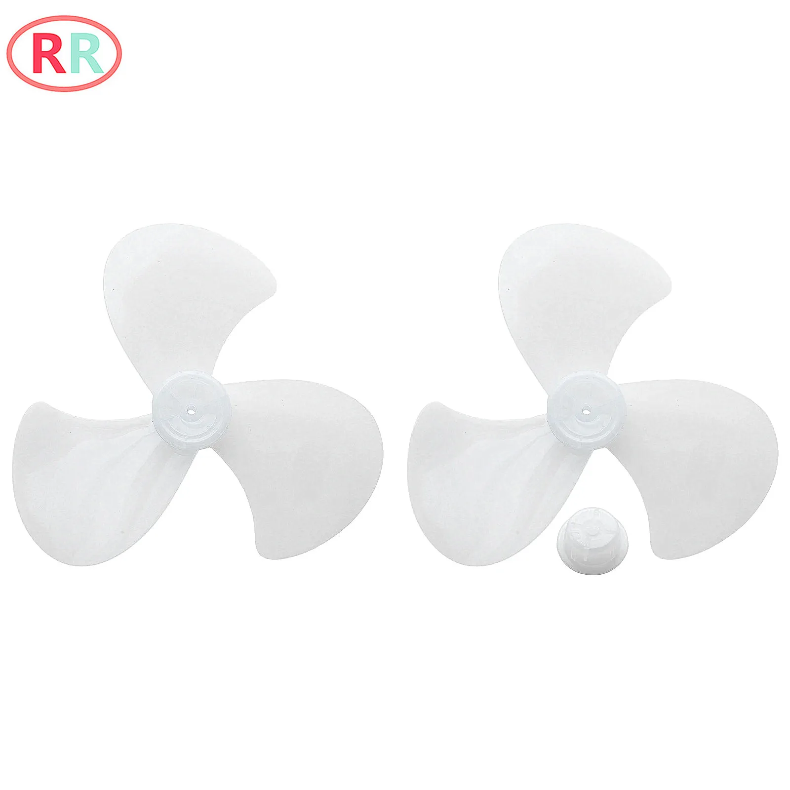 

16 Inch Plastic Fan Blades 3 Leaves Thicken Fan Blades for Standing Pedestal Fan Table Fanner General Accessories