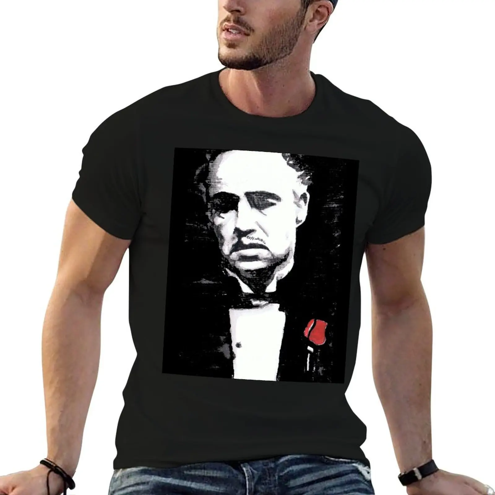 

The Godfather T-Shirt man graphic t shirt t shirts for man graphic funny t shirt men 100% cotton luxury brand T-shirt