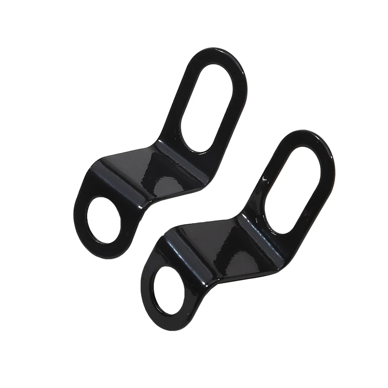 1 Pair Bicycle Motorcycle Relocation Rear Turn Signal Light Holder Metal Bracket Indicator Stand Black