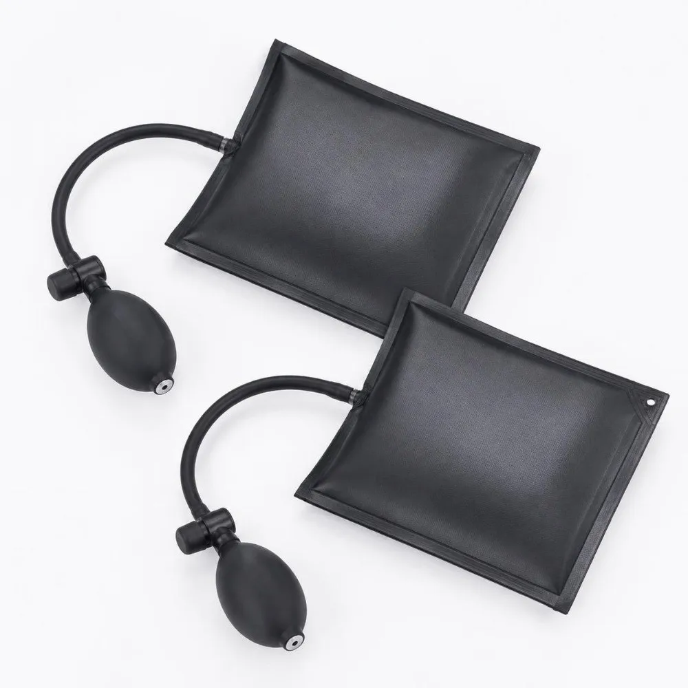 2pcs Slim Inflatable Design Air Wedge Bag Air Pump Wedge Professional Leveling Kit Inflatable Pry Bar Leveling Tool For Windows