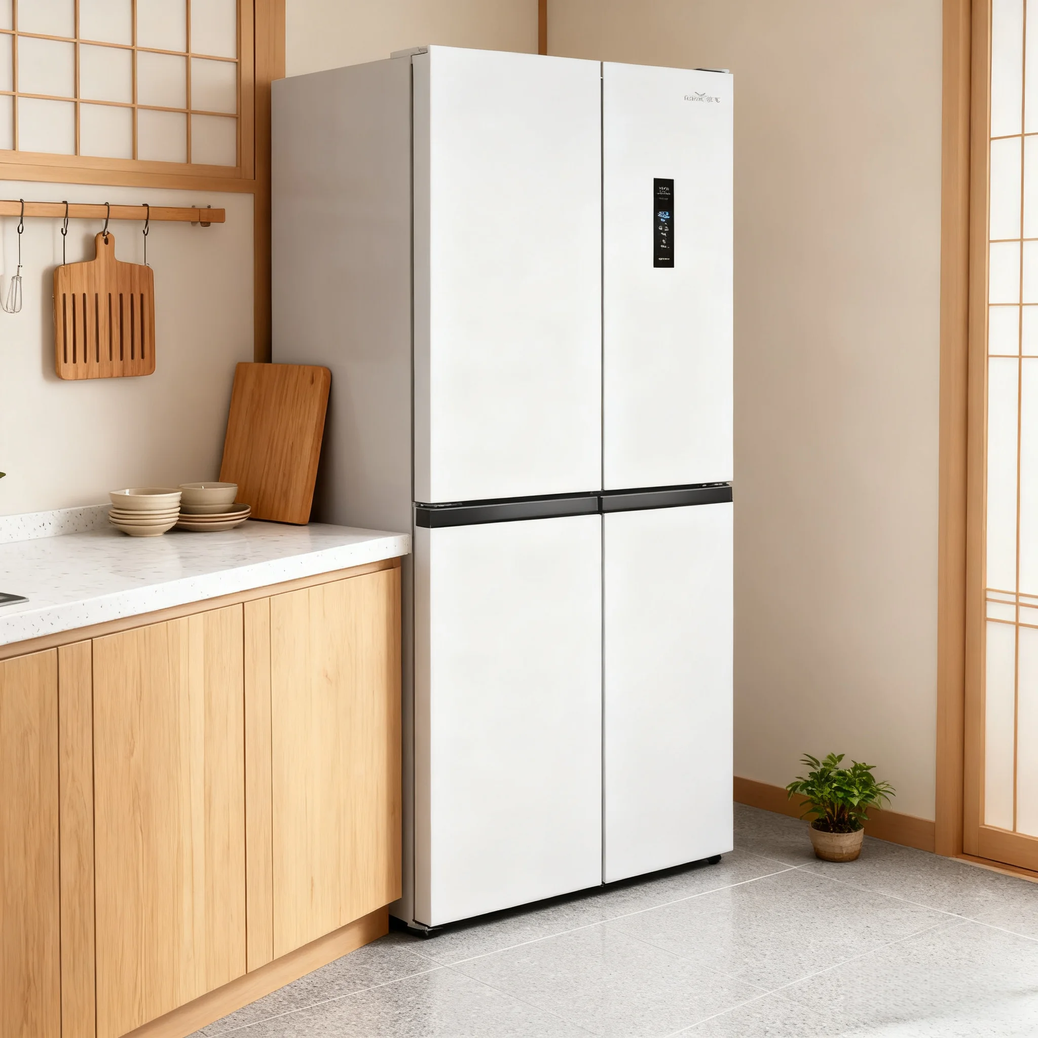 Atacado Frestec 418L Geladeira de quatro portas Frost-Free Inverter Equipamento de refrigeração com economia de energia para casa