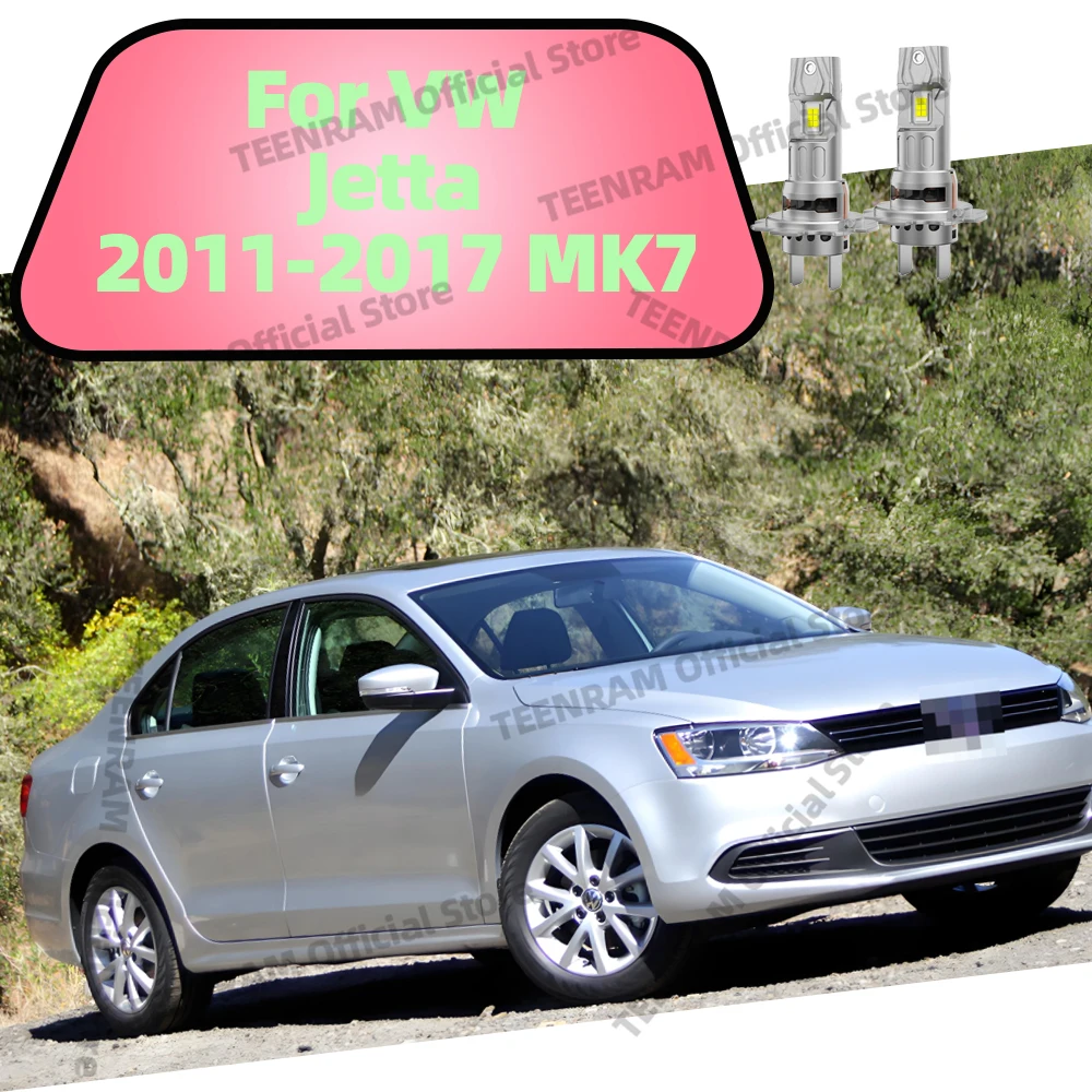 

2x лампы для фар для VW Jetta 2011-2017 MK7 супер яркость ближнего света 30000LM турбо лампада