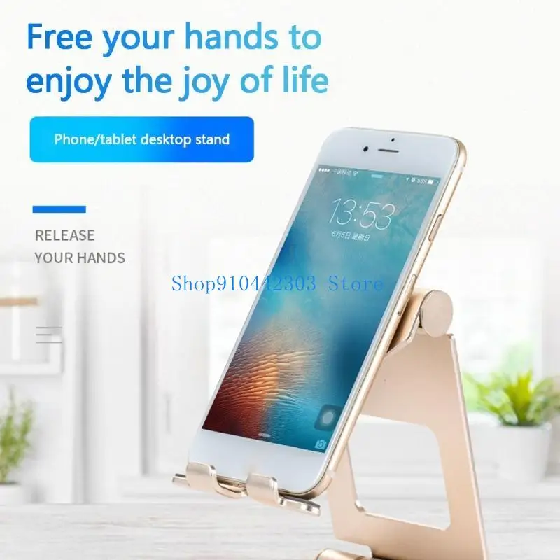 652F Dual Foldable Tablet Stand Portable Durable Aluminum Holder For  Tablet And Smartphones Multi-Angle Lazy Stand