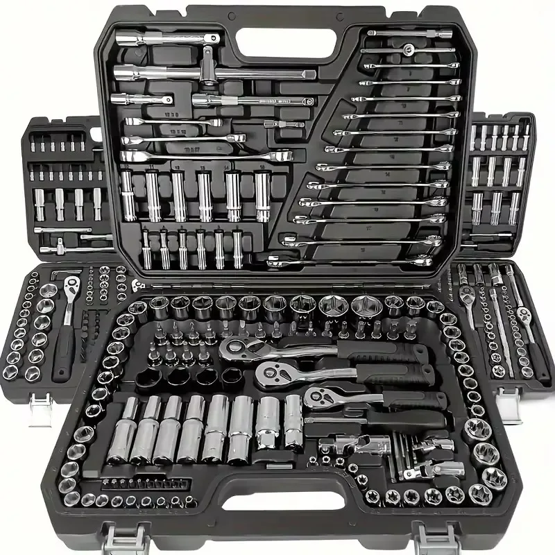 

SXLL Customizable 216-piece carbon steel wrench kit with adjustable industrial hand tool briefcase design with OEM support
