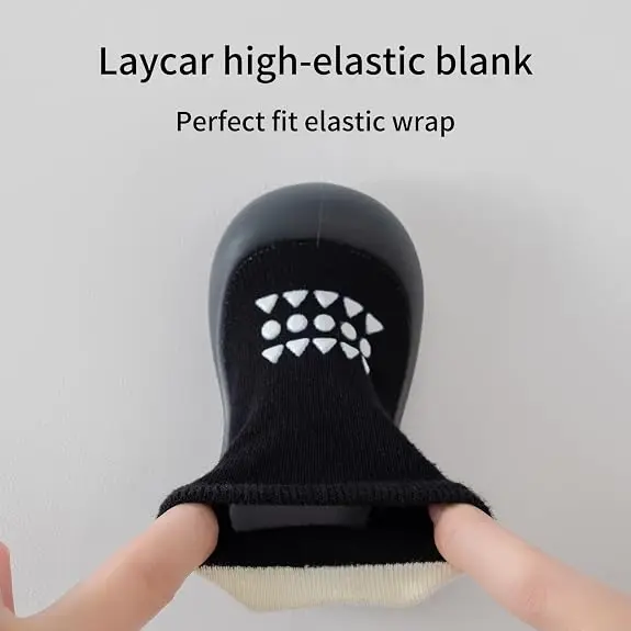 Baby-Socken-Schuhe für Jungen und Mädchen, rutschfeste Gummisohle, erste Schuhe für Kleinkinder, atmungsaktive, elastische, weiche Hausschuhe für Babys. – Detail 3