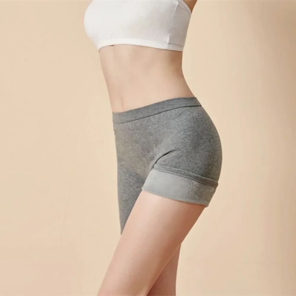 Women\'s Thermal Underwear Thickened Fleece Shorts Winter Safety Anti-light Warm Hot Boxers Middle-aged Elderly Underpants Pants