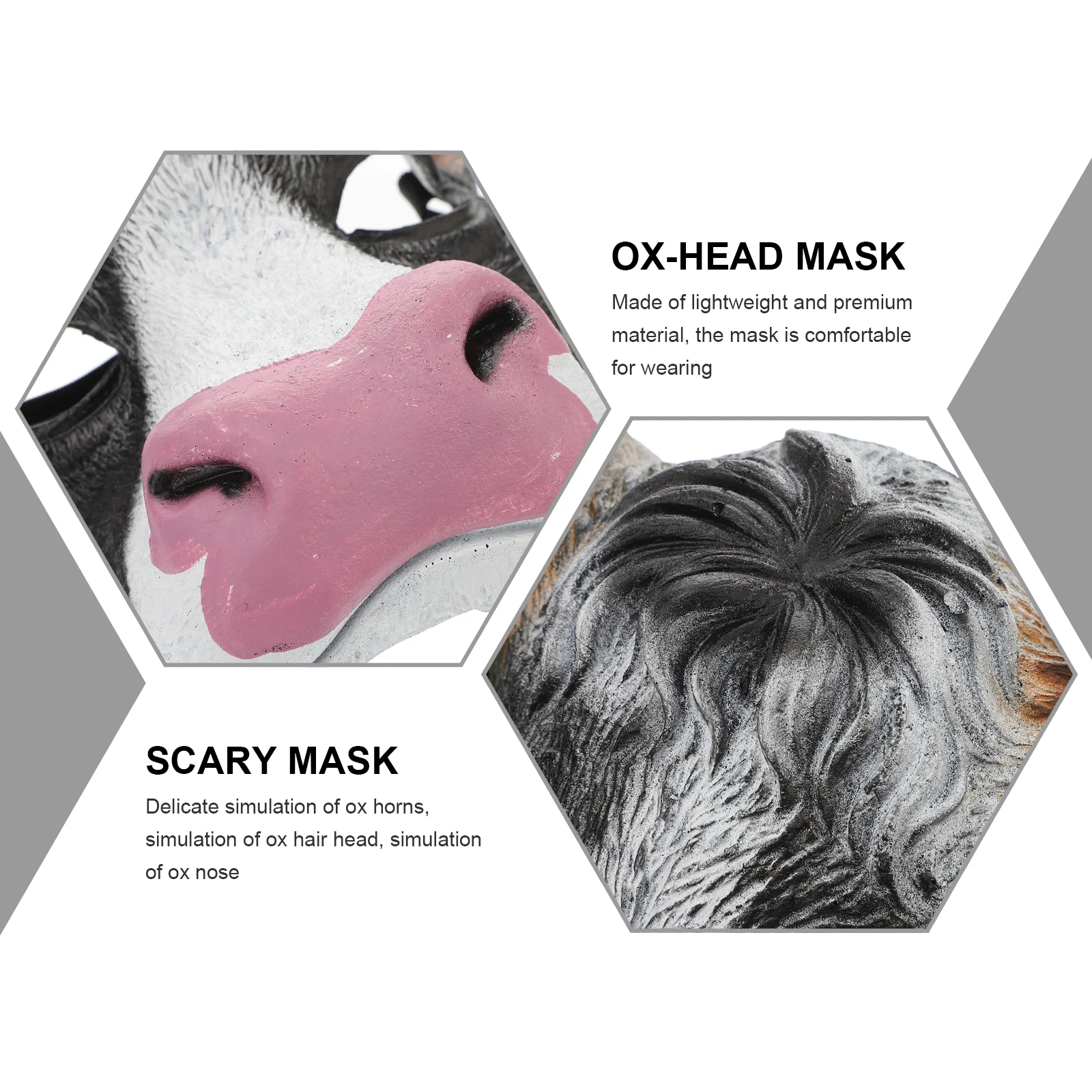 Bull Mask Face for Cosplay Halloween Hallowen Masks Anonymous Men Holiday Cover Masquerade Carnival Ox-head Clothing