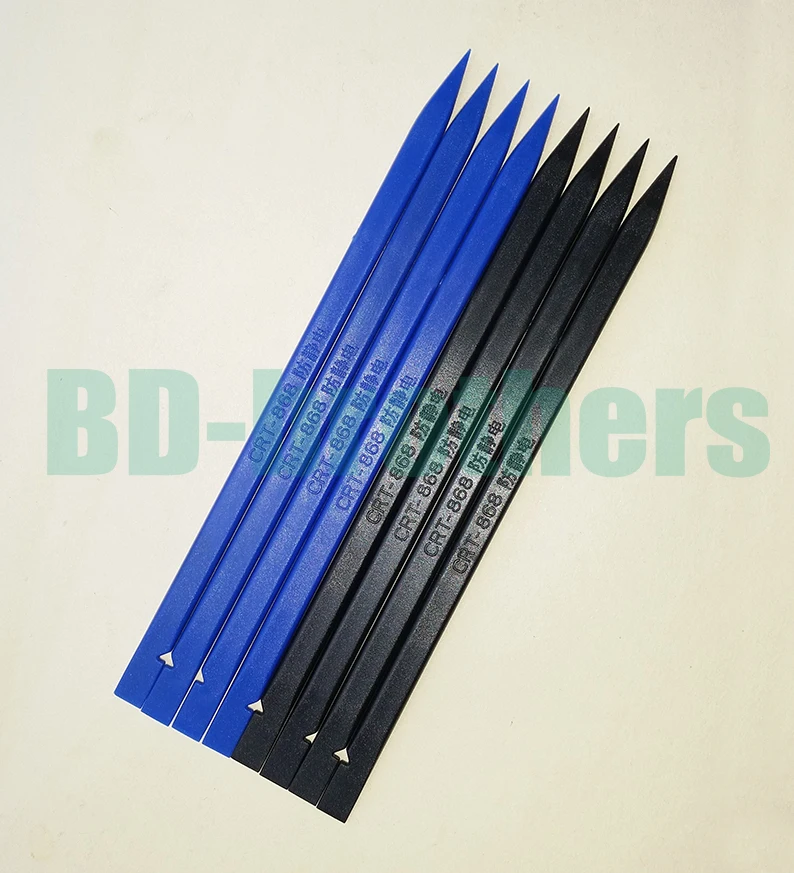 CRT-868 Black / Blue 15CM Antistatic Plastic Flat Cable Pry Tool Spudger Bar Crowbar Repair Prying Tools for Phone 2000pcs/lot
