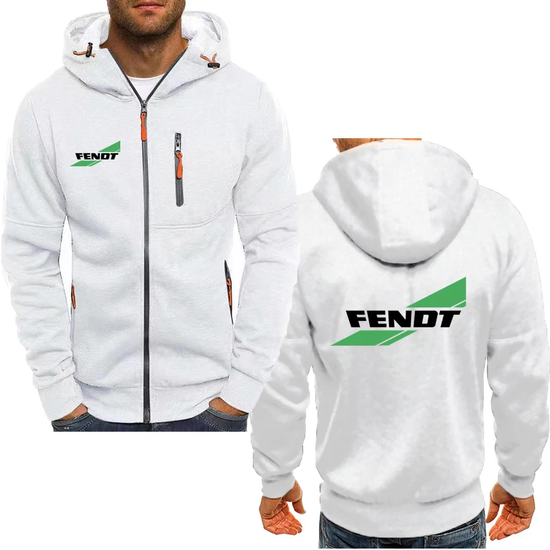 2024 Spring Autumn Mens Sweatshirt Tractor FENDT Hoodies high quality Brand Pullover men's hooded jacket zipper sweatshirt