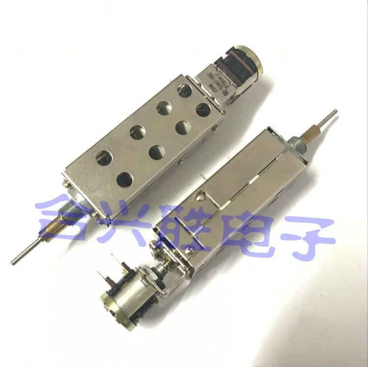 1 Piece Rotary Switch Dual Shaft Double Adjustment Potentiometer B10K With 10 Gear Switch