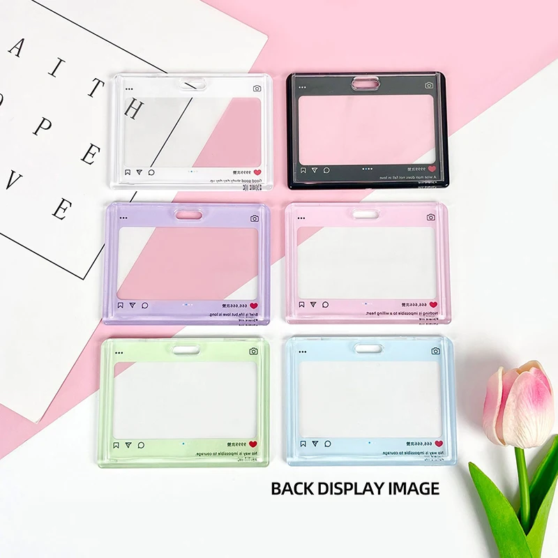 Милый мультяшный диалоговый ящик, прозрачная обложка для дисплея, студенческий слайдер, анти-потерянная обложка для карт, креативная защитная крышка для карт, подарки
