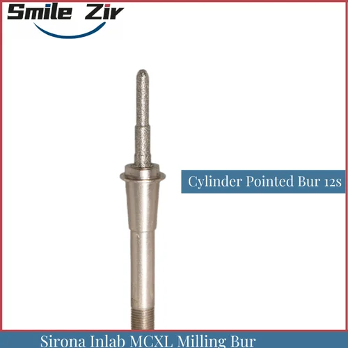 Imagen 2 del producto CEREC MCXL Fresa Sirona Inlab Dental paso Bur12S cilindro puntiagudo Bur12s fresa de cerámica para laboratorio Dental Emax disilicato de litio