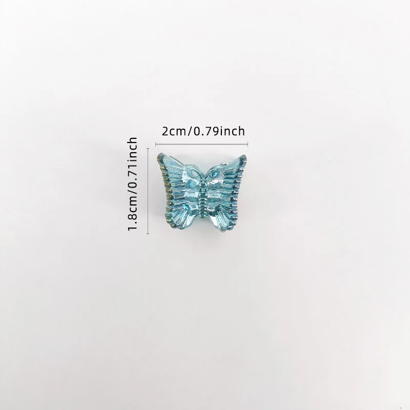 10 قطعة Ins فراشة صغيرة مشبك شعر مقاطع ملونة عصرية لطيف مقاطع صغيرة متعدد الألوان الفتيات مقاطع الشعر دبوس الشعر إكسسوارات الشعر