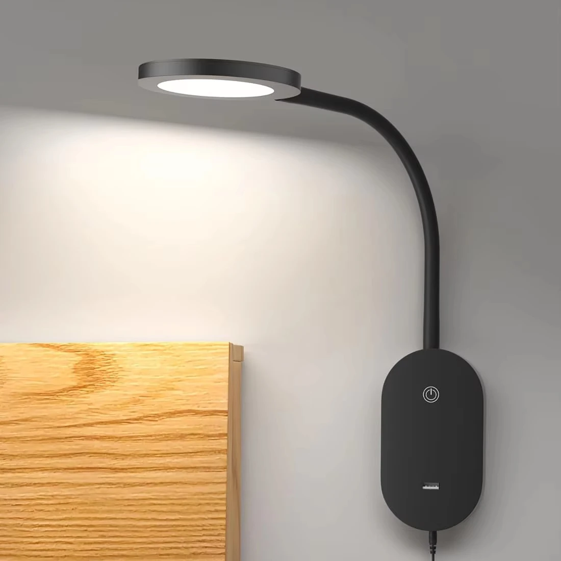 luz-de-lectura-led-para-montar-en-la-pared-temporizador-automatico-de-4-horas-5-velocidades-ajustables-cuello-de-cisne-de-360-grados-proteccion-para-los-ojos-luz-de-noche