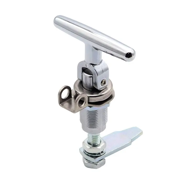 

AC34-For RV Boat Door Lock T-Shaped Foldable Handle Adjustable Tension Door Lock RV Lock Accessories