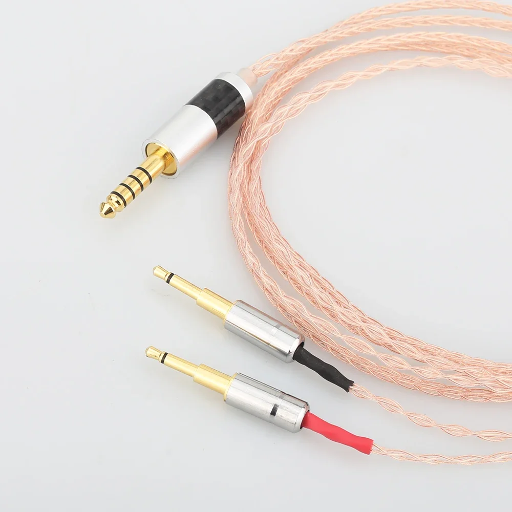 Audiocrast 2.5/3.5/4.4/XLR Cabo de atualização de fone de ouvido de cobre único balanceado para OPPO PM-1 PM-2 HE1000 400S 560