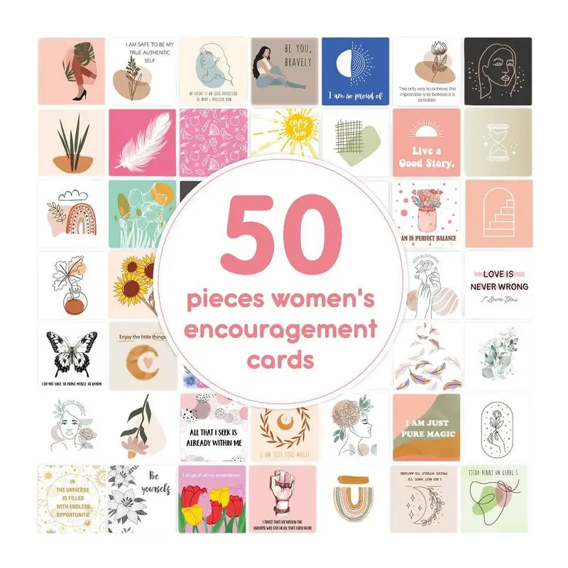 Encouraging Cards 50X Encouraging Note Cards Inspirational Quote Cards Positive Cards Kindness Cards For Women Girls