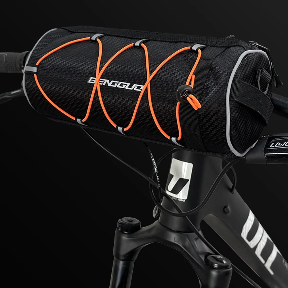 

Multi-Pockets Bike Handlebar Bag 2.5L Bicycle Frame Pannier Bag Reflective Portable Bicycle Front Tube Bag for Outdoot Cycling