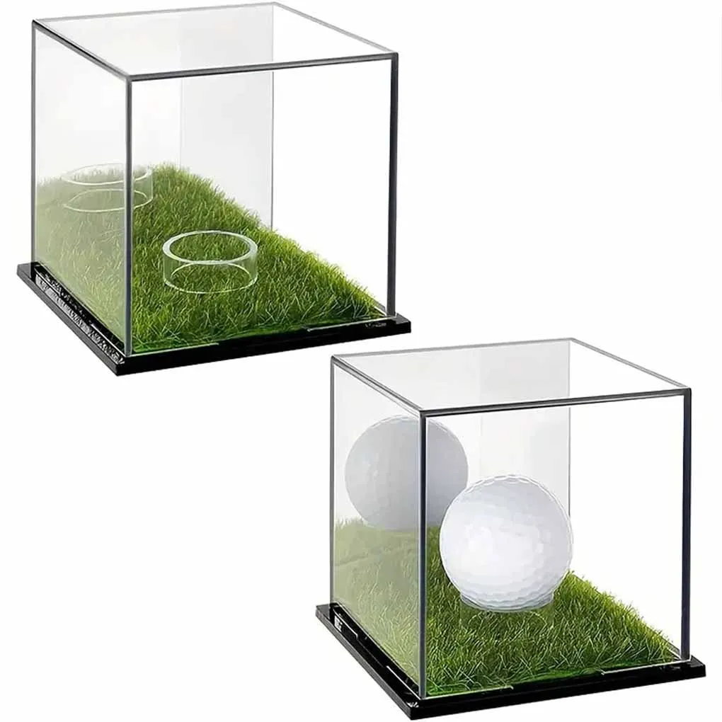 High Quality Golf Balls Display Case Acrylic Square Baseball Holder Square Display Stand Baseball Holder Display Box Easy to Use
