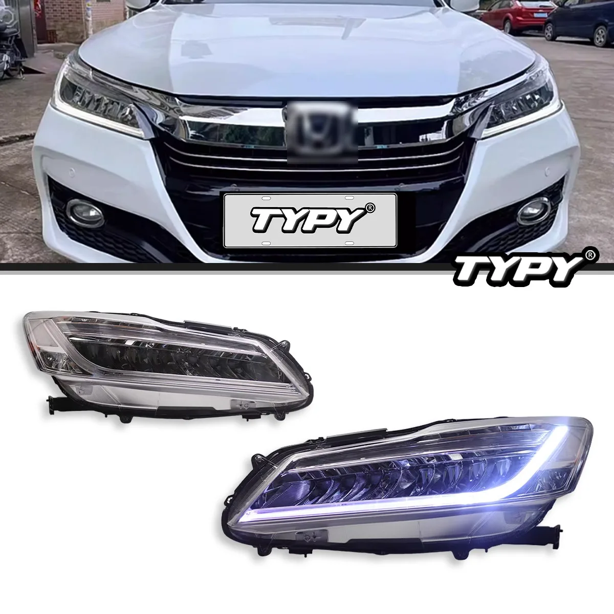

TYPY Car Lights For Honda Accord 9.5th 2016-2017 Taillight Upgrade Modified to New DRL Dynamic Turn Signal LED Auto Accessories