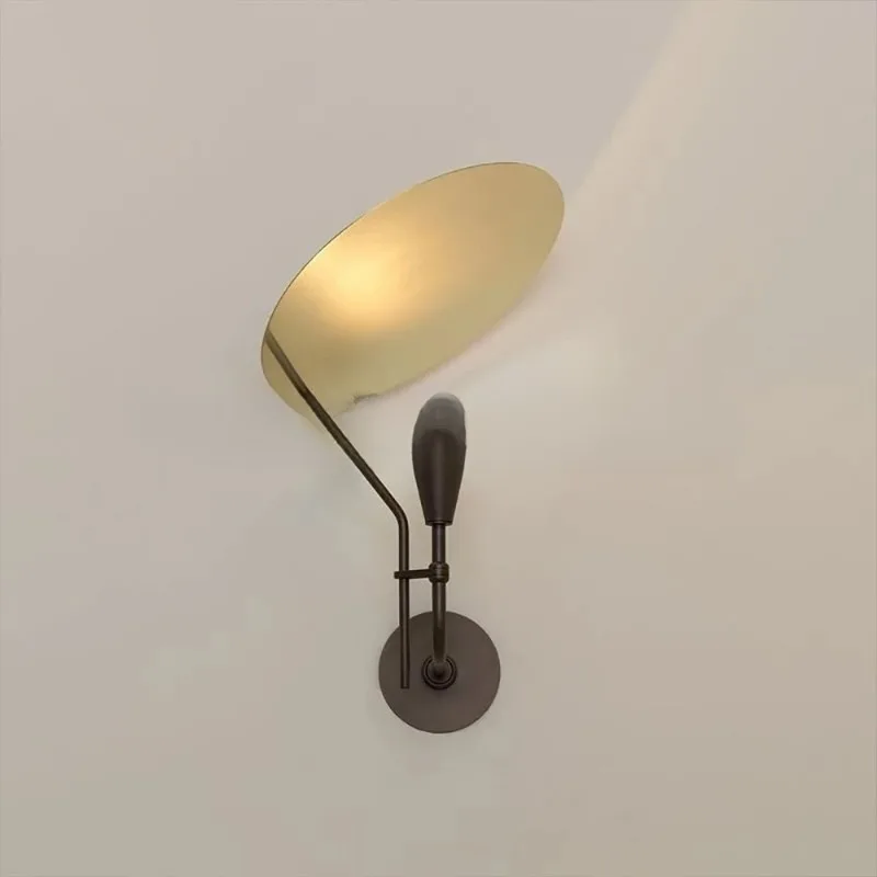 Design Morden LED Wall Lamp Adjustable Sconce Lights for Reading Living Room Study Bedroom Living Room Brass Home Decor Lights