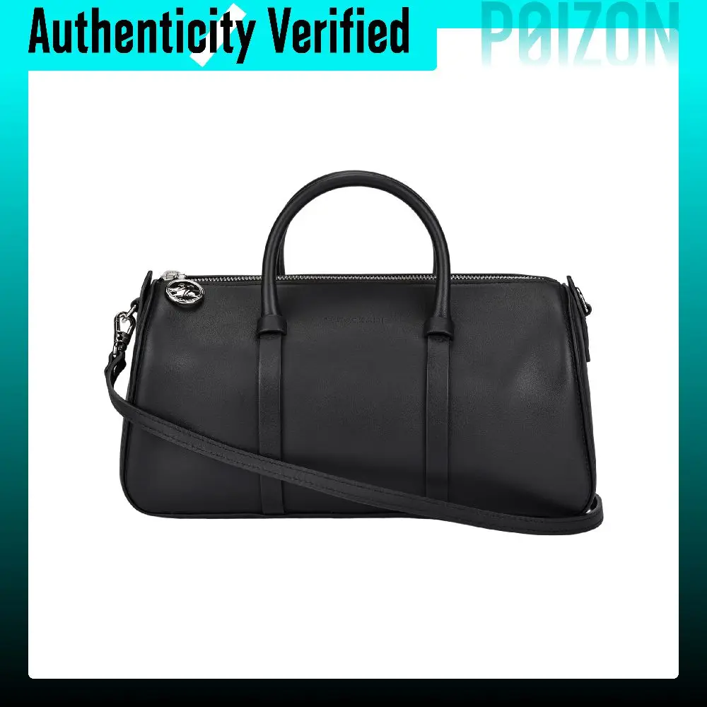 LONGCHAMP Cow Leather One Shoulder Crossbody Handbags Regular Women's Black 10271HFK001