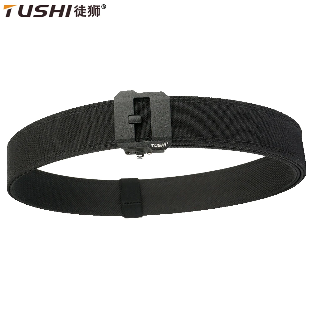 

TUSHI New Mens Hard Tactical 1100D Nylon Belt Outdoor Military waist belt Training Canvas Belt Casual Sports Workwear Pants Belt