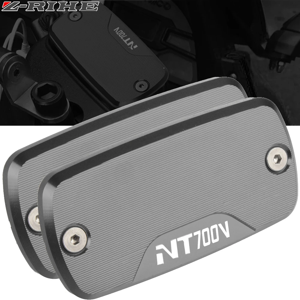 FOR HONDA NT 700V NT700V 2010 2011 2012 2013 2014 New Motorcycle CNC Aluminum Front Brake Reservoir Fluid Tank Cover Oil Cap