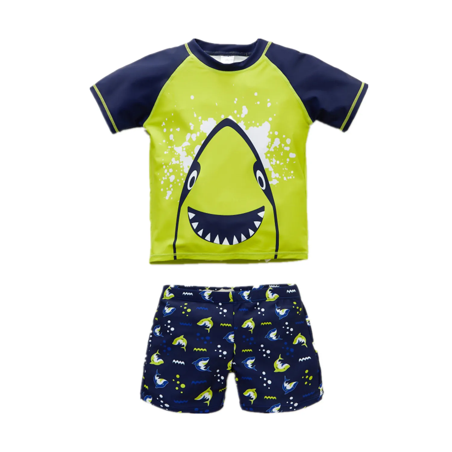 

Fashion Cartoon Children Swimwear 2pcs Top & Shorts Swimsuit Boys Kids Swimming Short Sleeve Pants Bathing Suit Swim Beach Wear