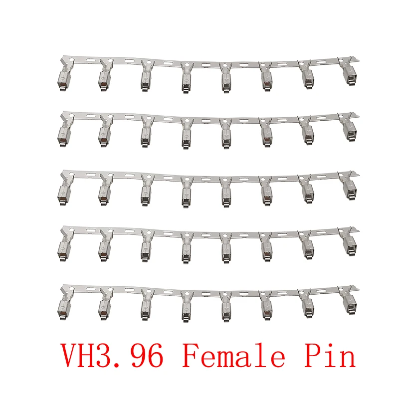 100Pcs JST VH 3.96 Metal Female Pin Contact Crimp Terminal for JST VH 3.96mm Pitch Female Housing Connector