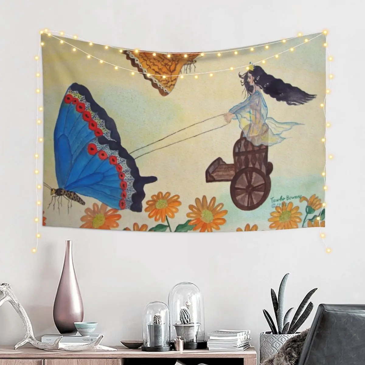 Faeries Tapestry Bedroom Deco Room Decoration Aesthetic Wall Decor Kawaii Room Decor Tapestry