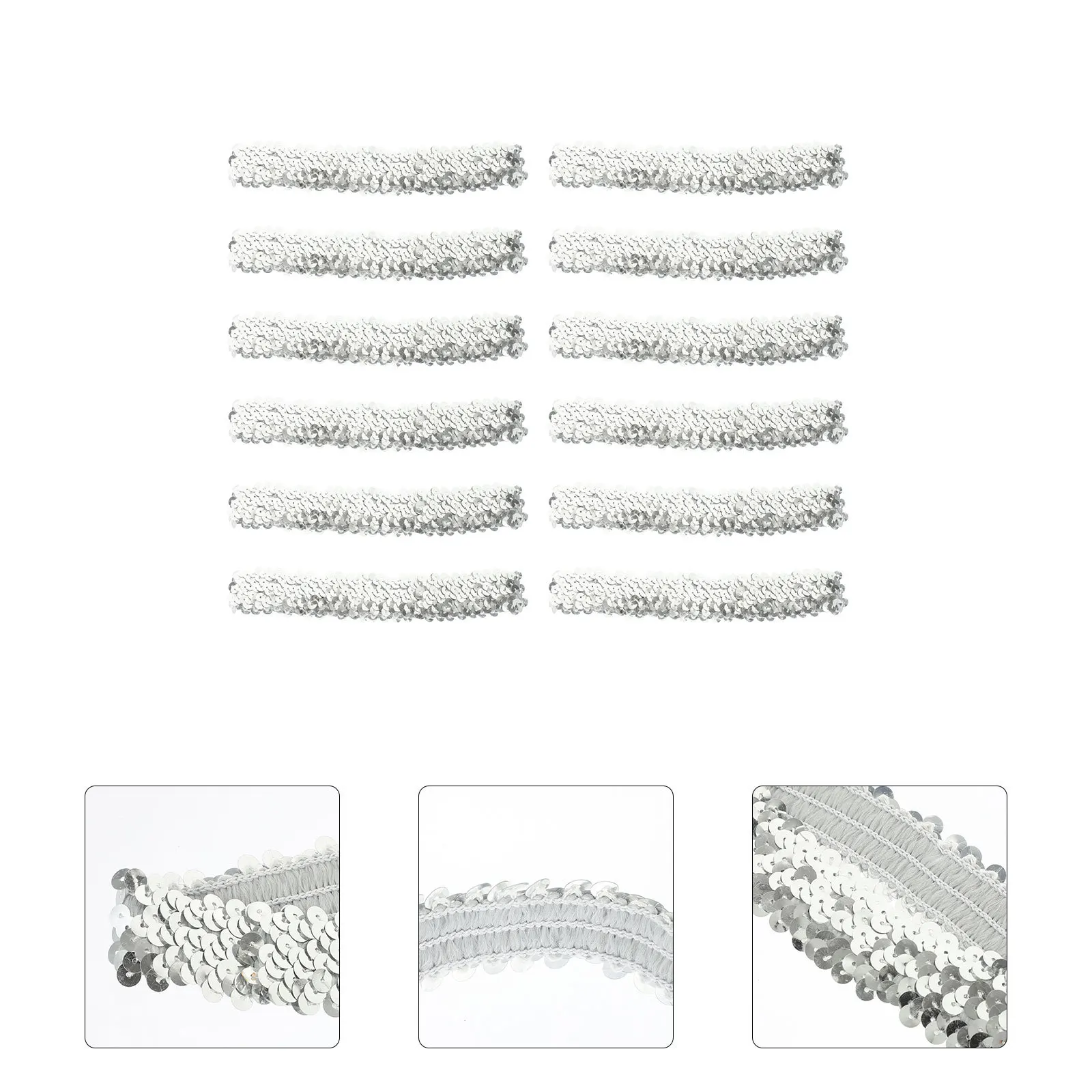 

12 шт. повязок на голову с пайетками, изящные женские аксессуары для волос, стильные блестящие ободки для вечеринок, фотосессий, мероприятий, идея для подарка