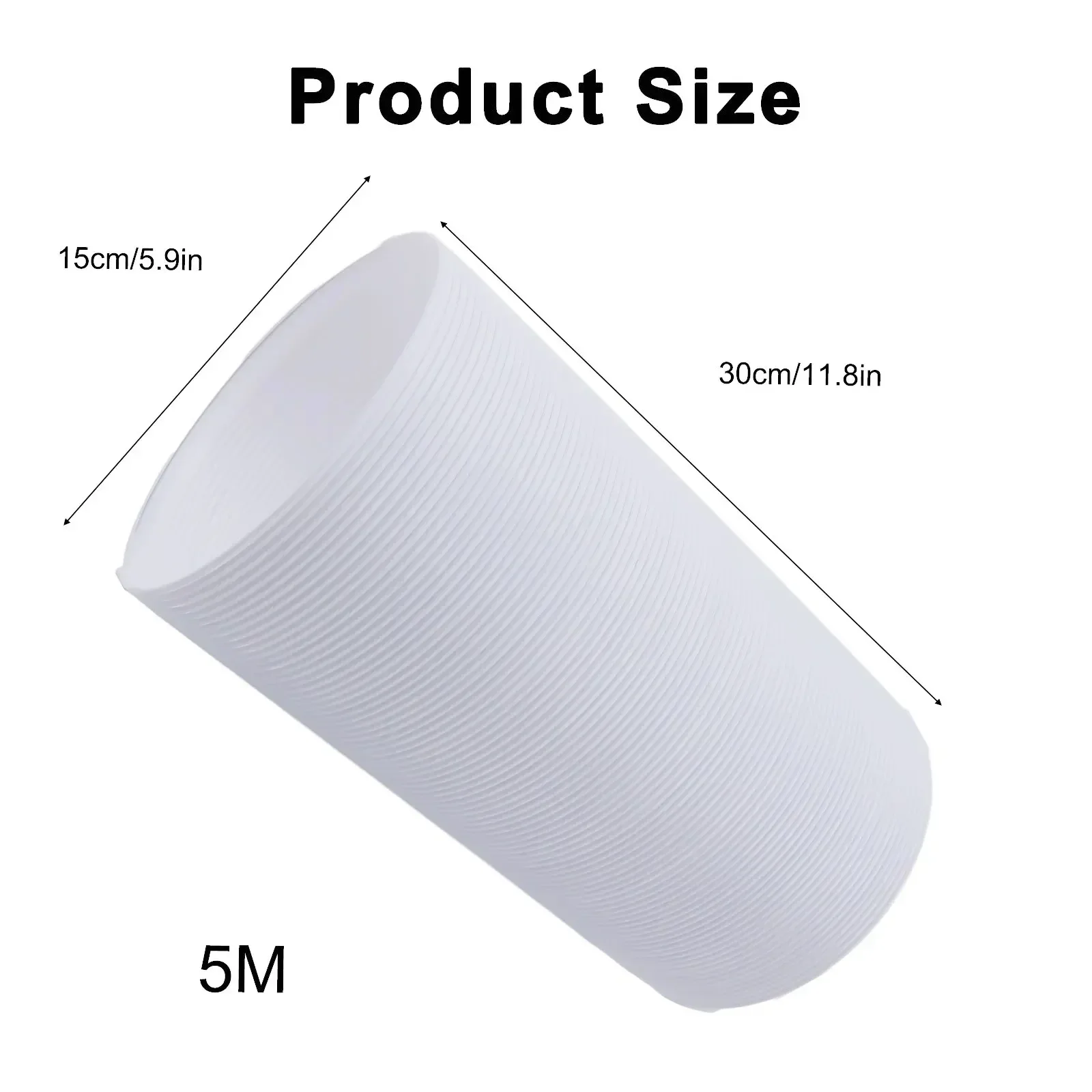 Heat Pipe Exhaust Pipe 150mmx2m Shrink Polypropylene 130mmx1.5m 130mmx2m 150mmx1.5m Air Conditioner Parts