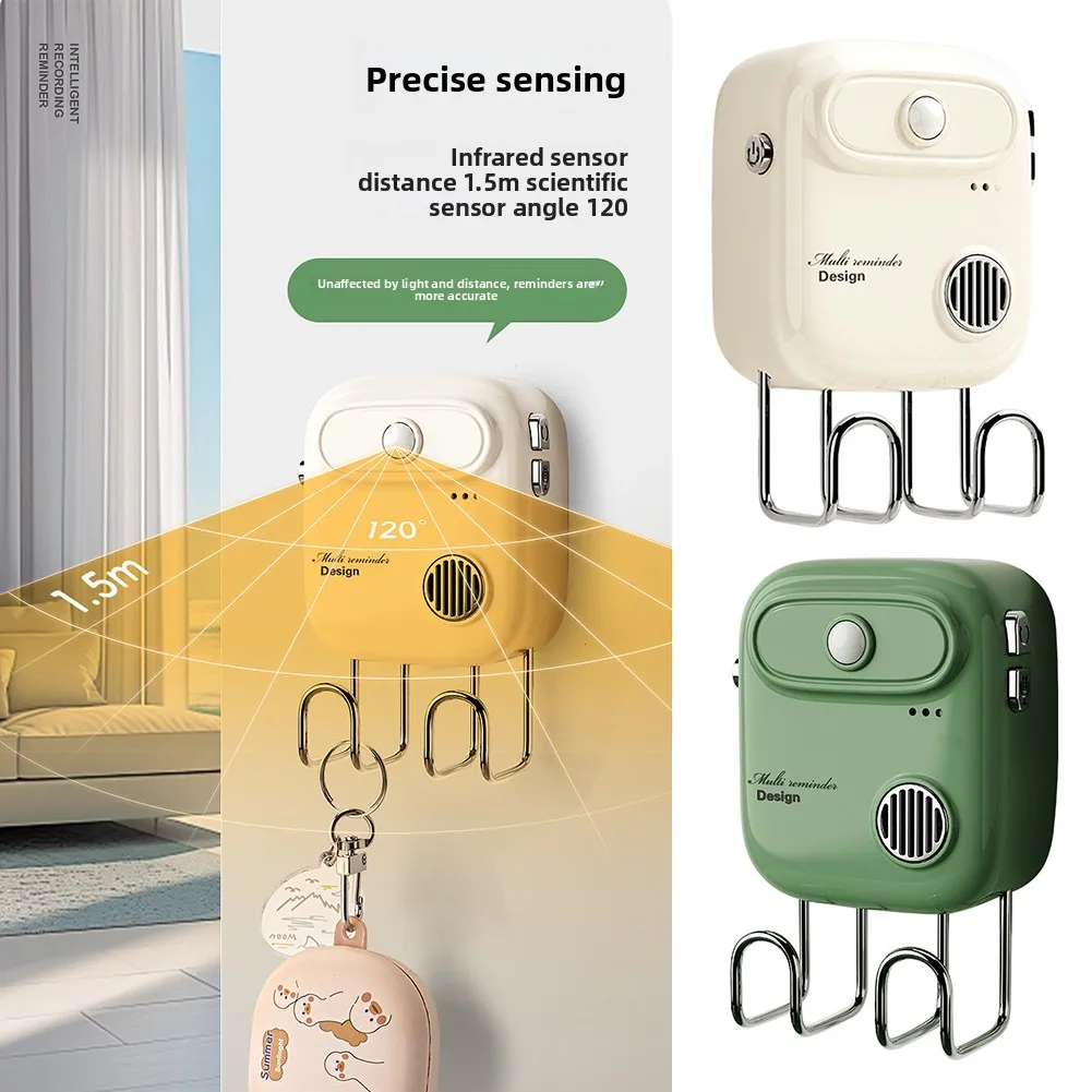 Motion Sensor Voice Reminder Go Out Keys And Wallet Anti-Forgetting Alarm Device Assisted-Living Safety Products For Elderly
