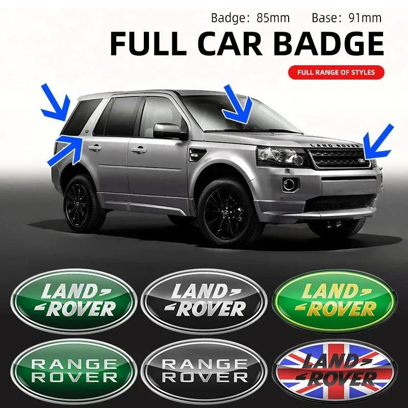 

85mm/91mm For Land Rover Range Rover Defender 3 4 Evoque Discovery 3 4 Guardian Emblem Car Front Grille Sticker Hood Accessories
