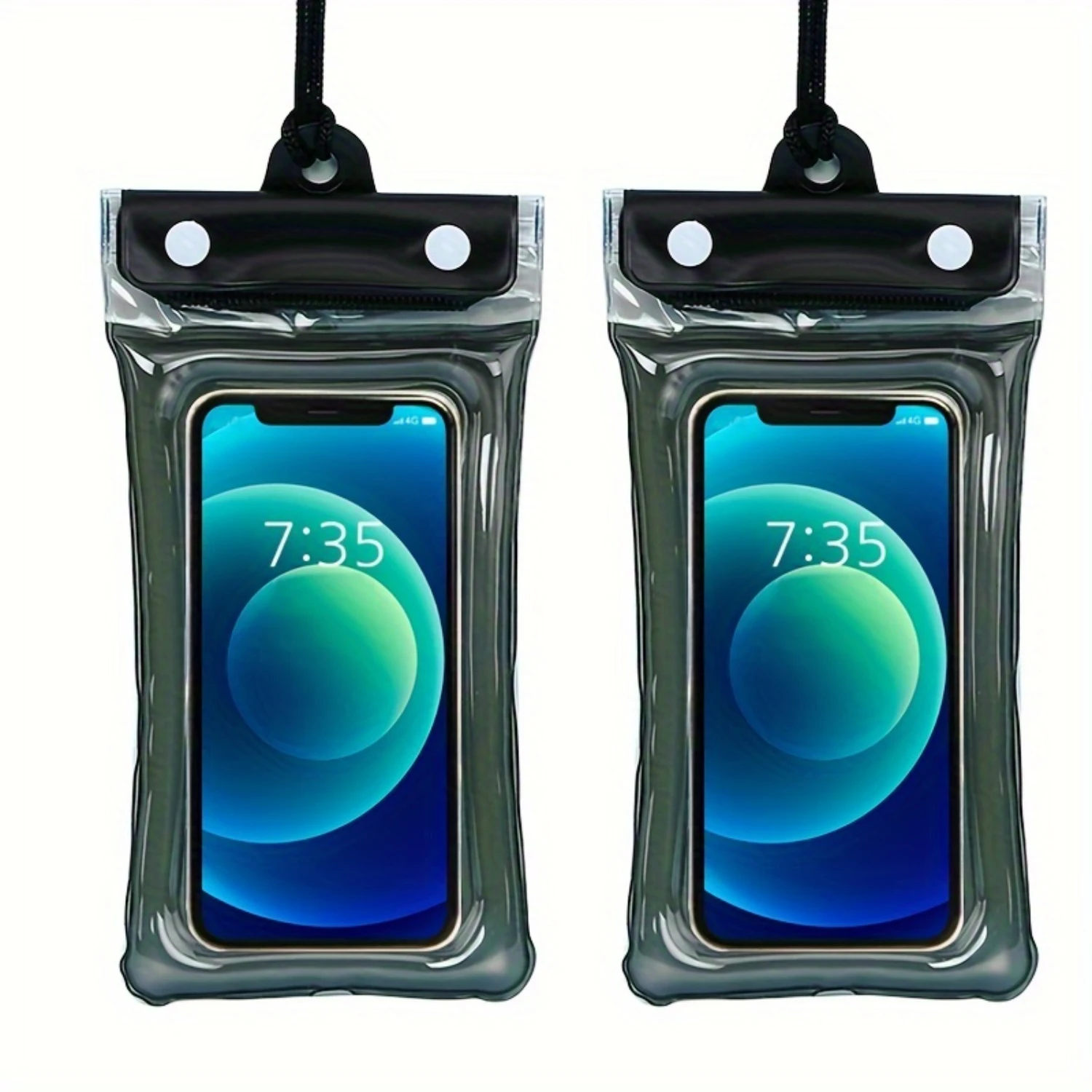 2-pack Universal Waterproof Phone Pouch, Underwater Seal Phone Cases For Delivery, Beach, Swimming, Outdoor Diving, Fits Smartph