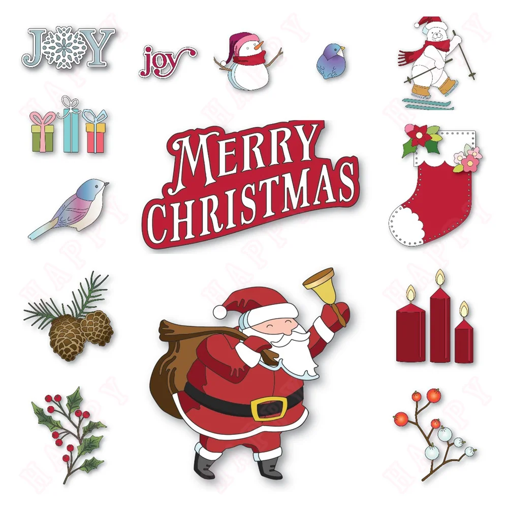 

2024 New Christmas Presents Stocking Die Metal Cutting Dies Mold Craft Decoration Scrapbook Embossing DIY Greet Card Handmade