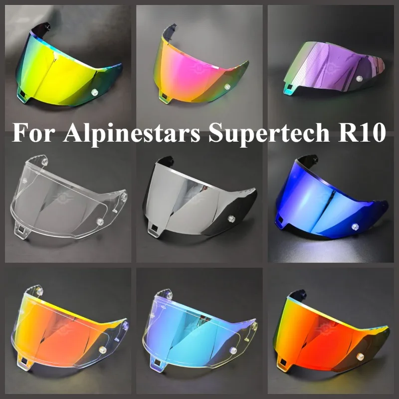 Visor For Alpinestars Supertech R10 Helmet Lens Anti Fog High Impact Protection UV Cut Durable High Strength