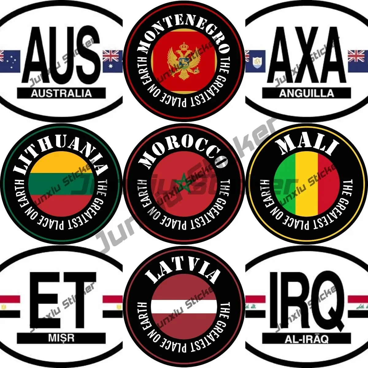 

Morocco Montenegro Vinyl Wall Quotes Stickers The Greatest Place on Earth Morocco Decals National Country Flags Decal Decoration