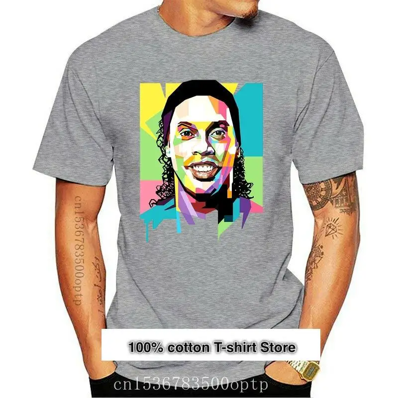 Camiseta Wpap Ronaldinho, la mejor calidad, 100% algodón, 033495