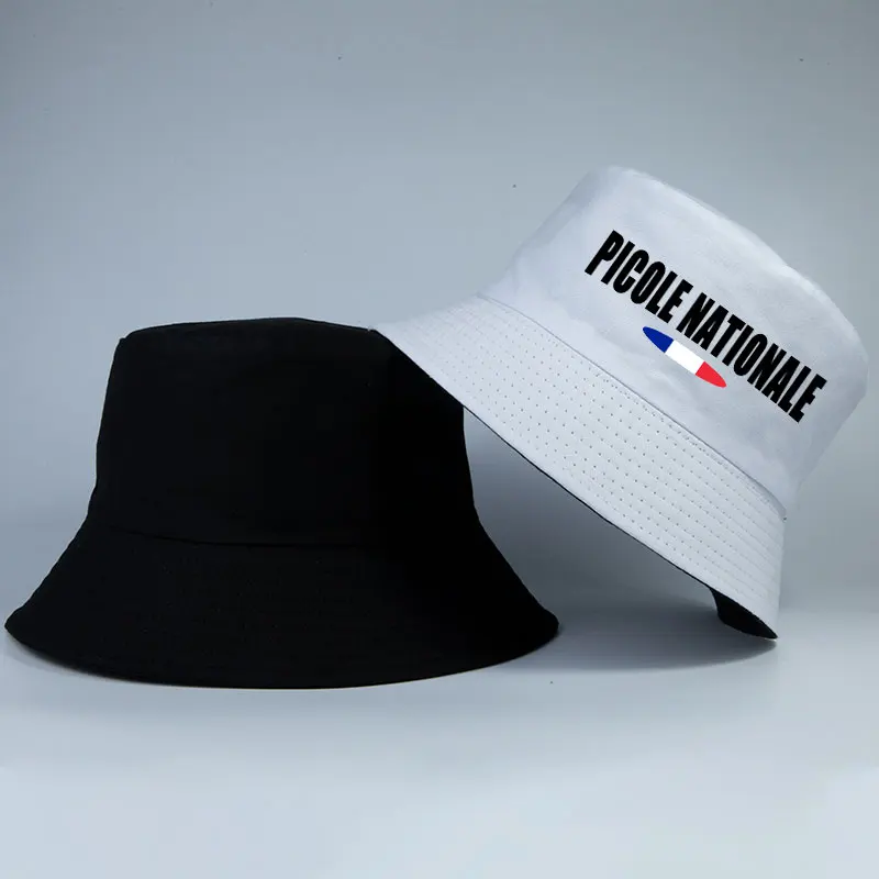 Summer Reversible Bob Unisex Adult Picole Nationale Pattern Fisherman Cap Apero Festival Casual Vacation UV Sun Beach Panama Hat - view 6