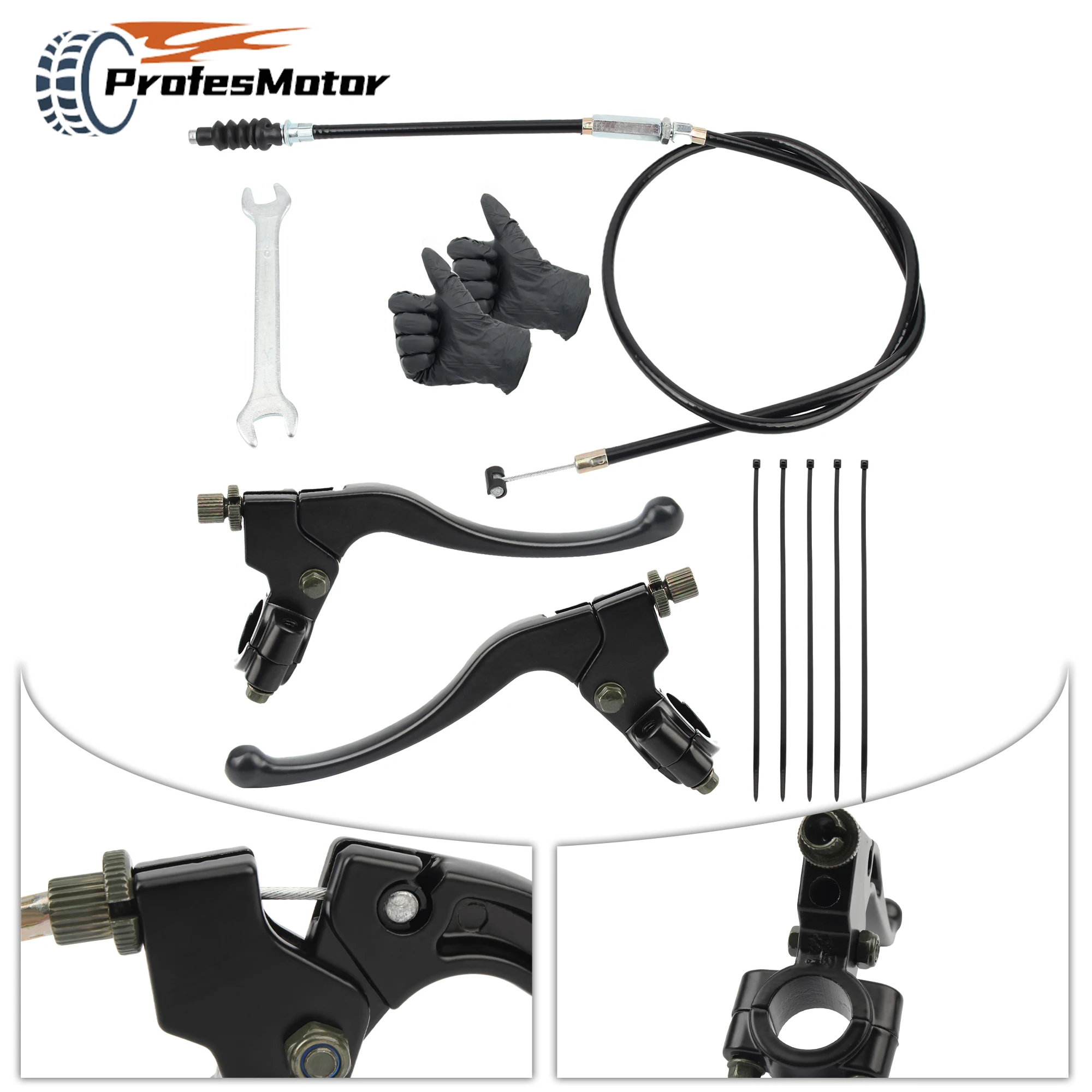 

7/8'' 22mm Motorcycle Brake Clutch Levers Kit For 47cc 49cc ATV Quad DirtBike Motocross 97cc Baja Scooter Moped Modified Parts