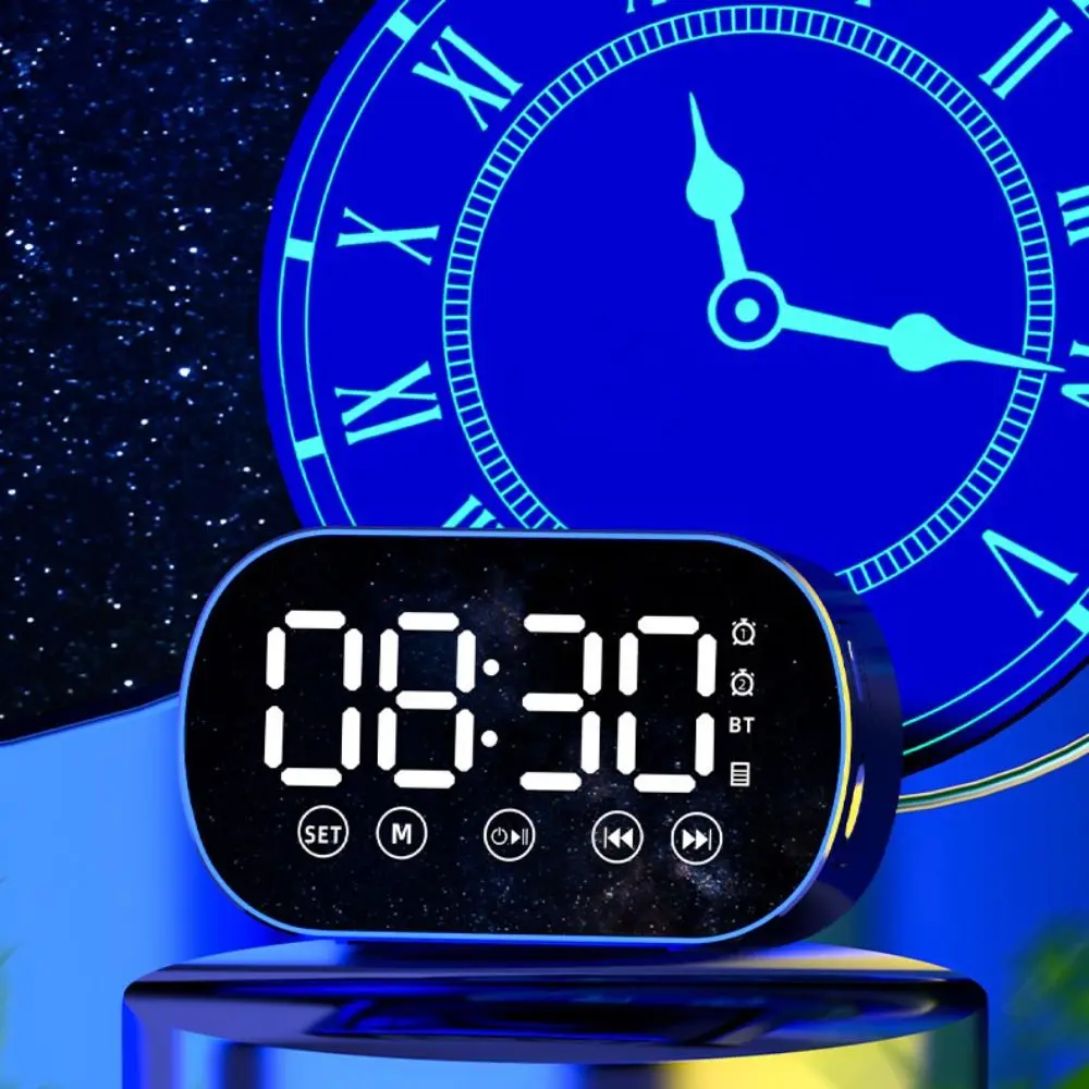 LED Digital Alarm Clock with Bluetooth 2